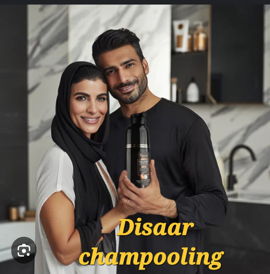 DISAAR Shampooing Colorant Noir Ultra-Rapide au Collagène et Huile d'Argan